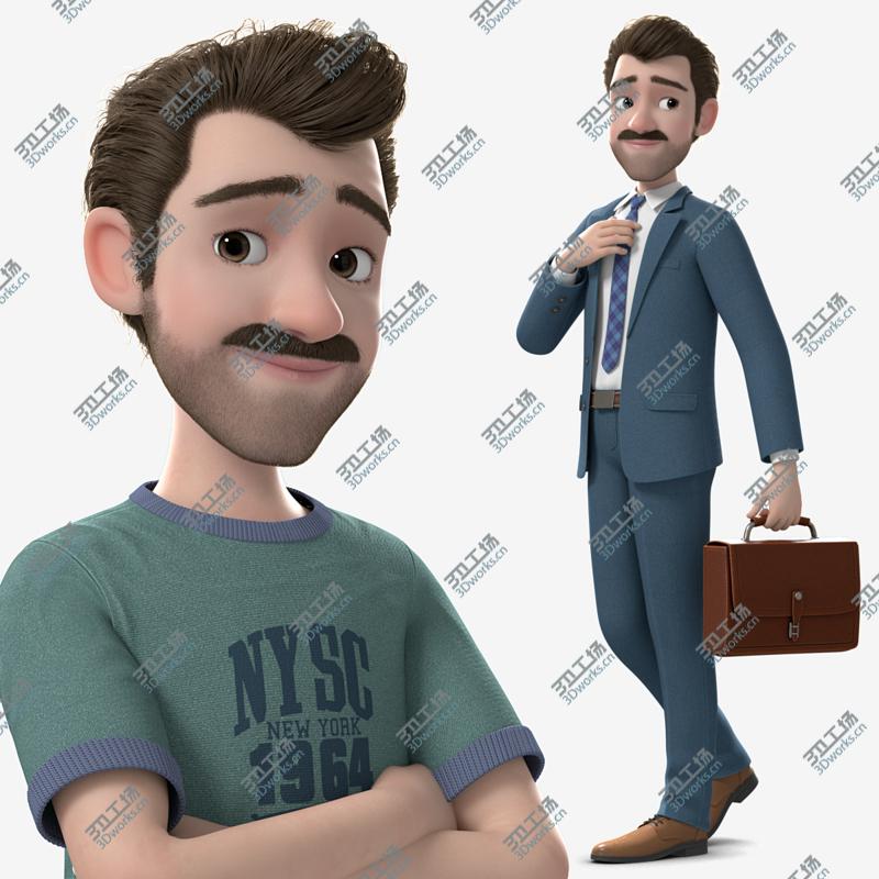 images/goods_img/20210113/Cartoon Man Rigged 3D model/1.jpg